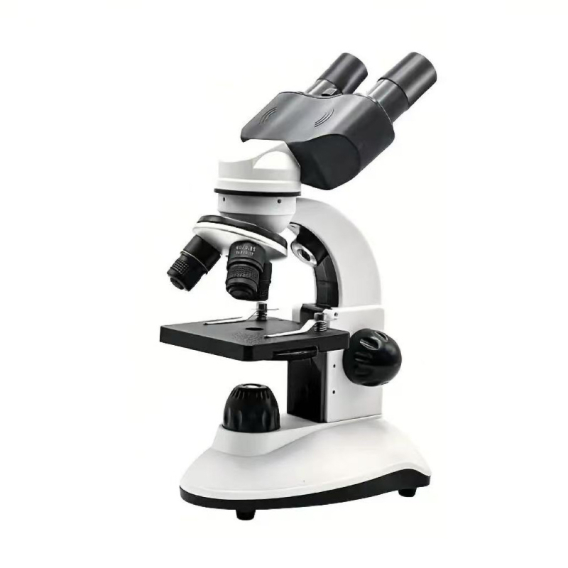 Binokulinis optinis mikroskopas, toks pat modelis, naudojamas mokyklose, yra būtinas jaunesniųjų klasių mokiniams, norintiems tyrinėti natūralius augalus, mikroskopinę biologiją ir laikyti profesinius egzaminus.