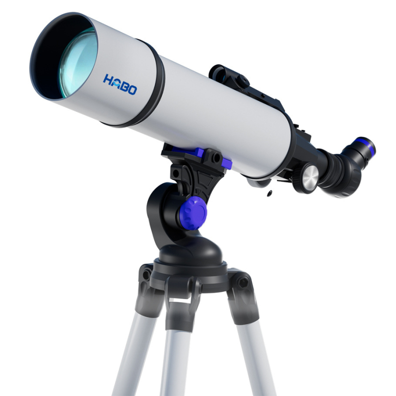 Naujas 80500 baltas didelės diafragmos teleskopas. Didelės raiškos, didelio galingumo žvaigždžių stebėjimas, pasaulio stebėjimas, dvigubos paskirties, tarpvalstybinis meistriškumas.