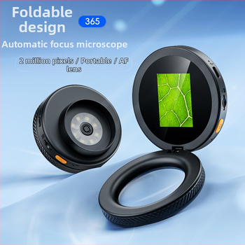 2025 m. naujo produkto nešiojamas kišeninis sulankstomas skaitmeninis mikroskopas, 500 kartų automatinio fokusavimo elektroninis didintuvas