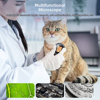 2025 m. naujo produkto nešiojamas kišeninis sulankstomas skaitmeninis mikroskopas, 500 kartų automatinio fokusavimo elektroninis didintuvas