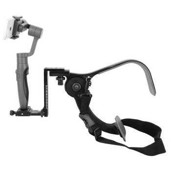 Gaismas laikmeta Q440A mobilais tālrunis trīc, šaušanas stabilizators āra rokas mikro vienvietīgai spoguļkamerai plecu kronšteins