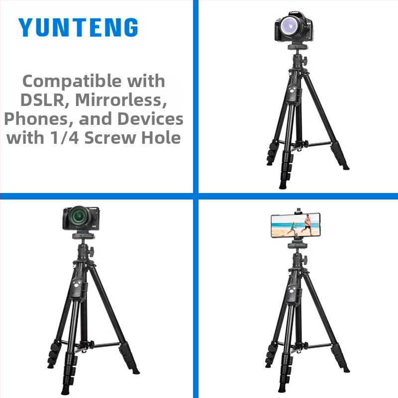 Yunteng 6109 надземна статив универсален микро-единичен мобилен телефон тремоло стойка за камера на живо