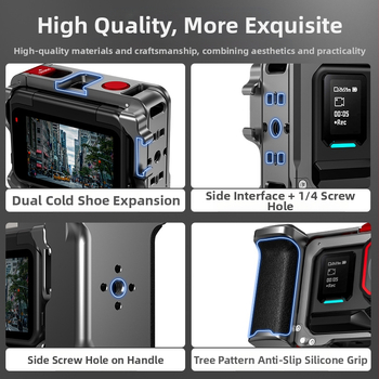 Flymile ir piemērots Insta360Acepro2 Street Shooting rokturu komplektam, sporta kameras rāmim un fotografēšanas piederumiem.