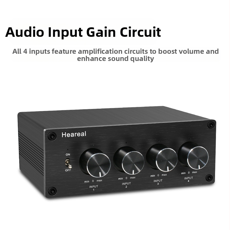 4-в-1-изходен миксер, многоканален едновременен вход, HiFi двуканален аудио, четирипосочен вход, еднопосочен изход, настройка