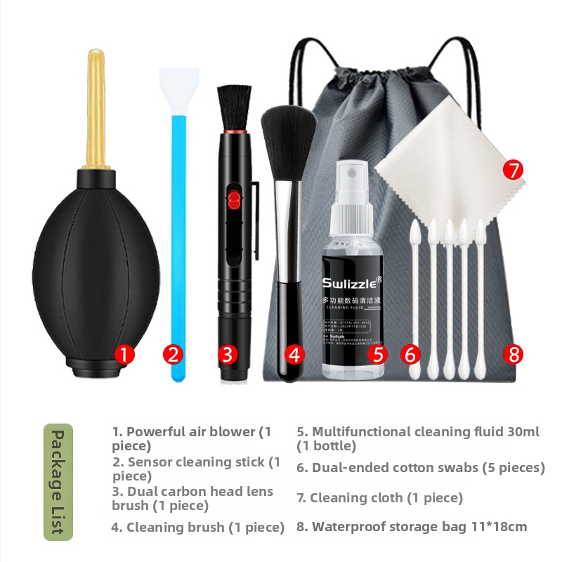Peegelkaamera puhastuskomplekt peeglita objektiivi digitaalse tolmu eemaldamiseks CMOS/CCD puhastusanduri tolmu eemaldamise tööriist