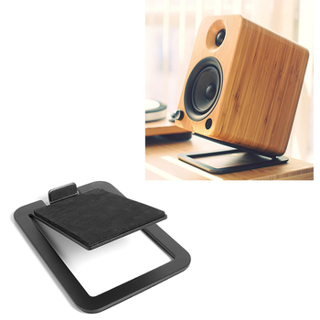 Kalluta 16 ° nurgaga arvutikõlari alus metallist lauakõlari hoiuriiul väikesele kõlarile