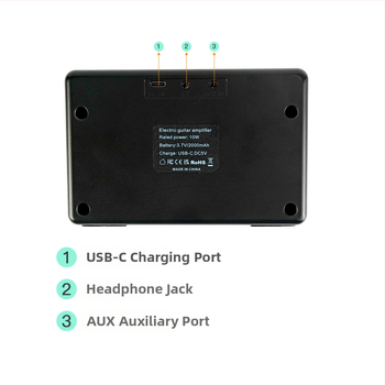 Elektrikitarri elektrilise bassi kõlari helivõimendi 10W kaasaskantav mini Bluetooth-heliinstrumentide lisatarvikud