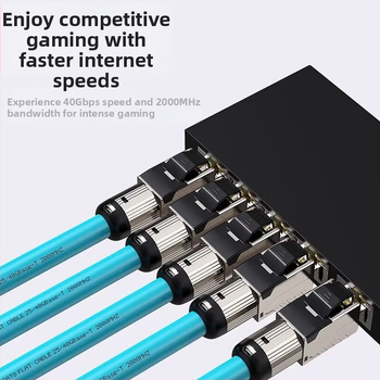 Καλώδιο δικτύου Biaz Cat 8 10g, χαμηλού καπνού, χωρίς αλογόνο, κατηγορίας 8, διπλής θωράκισης, για παιχνίδια, ανταγωνιστικά προϊόντα, jumper τελικού προϊόντος