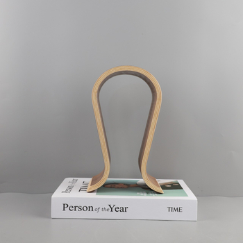 Модерна семпла стойка за слушалки от масивно дърво, орех, за електронни спортове, спалня, вход, кабинет, декорации за дома