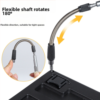 128 dalių tikslių atsuktuvų rinkinys, skirtas išardyti mašinas, prižiūrėti, daugiafunkcis rankinis atsuktuvas, tūrio rinkinys