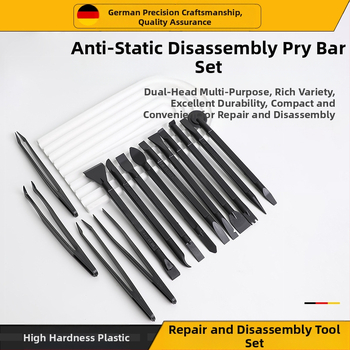 Antistatinis plastikinis laužtuvas, 14 viename, priežiūros įrankis, elektronikos gamyklai, juodas smailus, plataus žiočių segtukas