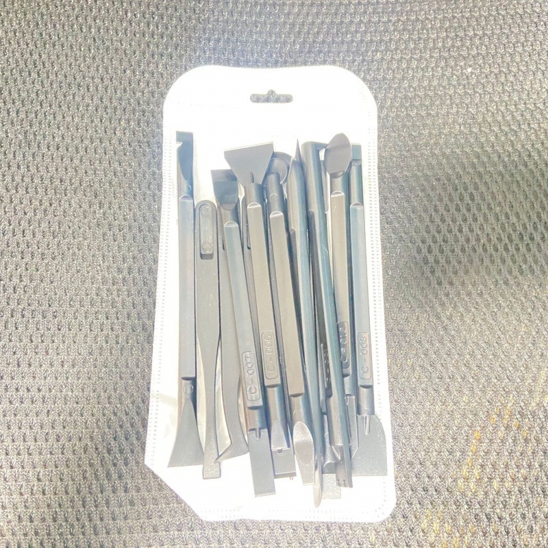 Antistaatilised plastist kangpintsetid 14 ühes hooldustööriist elektroonikatehase musta otsaga laia suuga klambriga ülikond