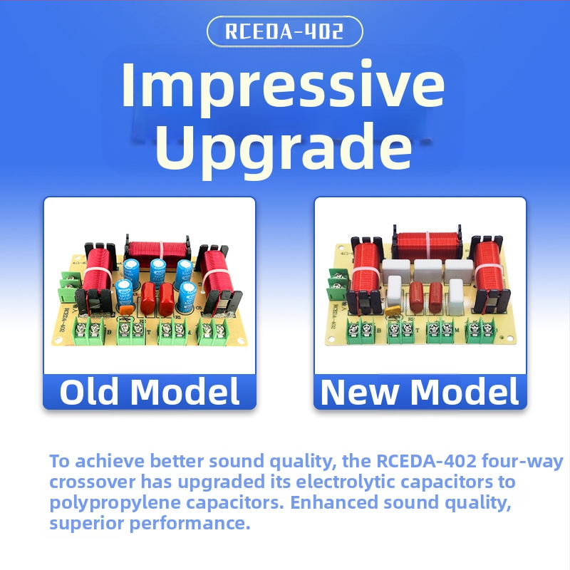 Честотен делител Един висок Един среден Два ниски Четирилентов аудио безспоен домашен високоговорител Модифициран делител