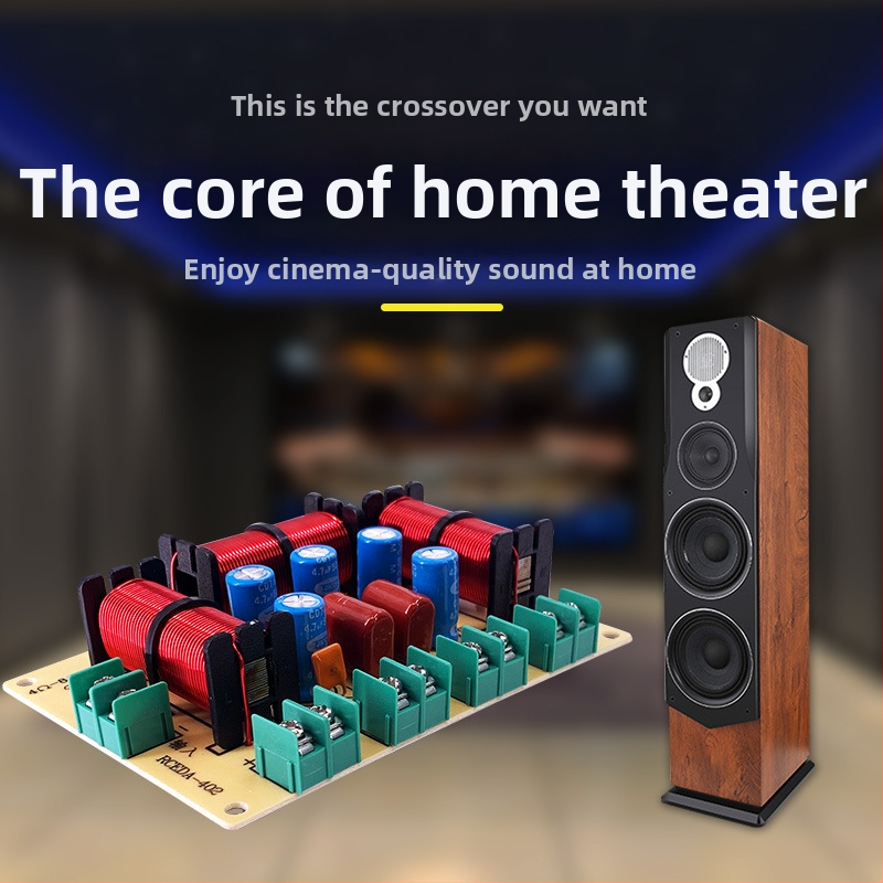 Честотен делител Един висок Един среден Два ниски Четирилентов аудио безспоен домашен високоговорител Модифициран делител