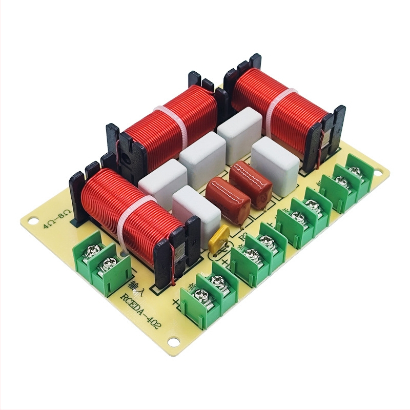 Честотен делител Един висок Един среден Два ниски Четирилентов аудио безспоен домашен високоговорител Модифициран делител