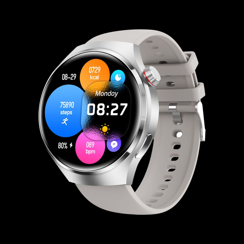 Új GT4PRO okos Bluetooth hívásóra, 1,53 hüvelykes nagyméretű képernyő, Egészségfunkció, Zene, Sport, Határokon átnyúló funkció