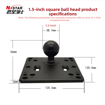 246U tarpvalstybinis NSTAR pramoninis planšetinio kompiuterio laikiklis, žemės ūkio technikos „Navigator“ tvirtinimo sėdynė, 1,5 colio rutulinė galvutė