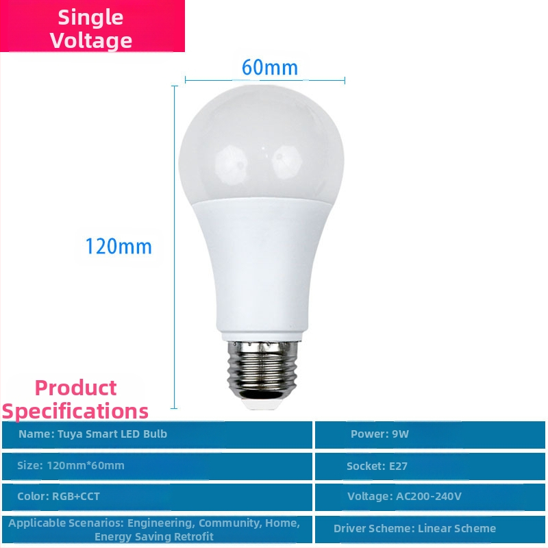 Nutikas LED-värvimuutev pirn RGB-pirn E27 keeratava sokliga Trendikas värvimuutev mitmevärviline atmosfääriga RGB-pirn