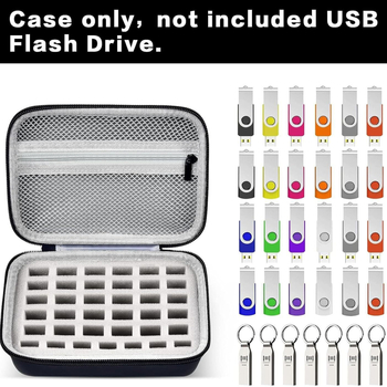 Kõva kestaga Eva kaasaskantav U-ketta kosmeetikakott, mis sobib Sandiski tahkismälupulga pakendikarbile Eva draiveri kott