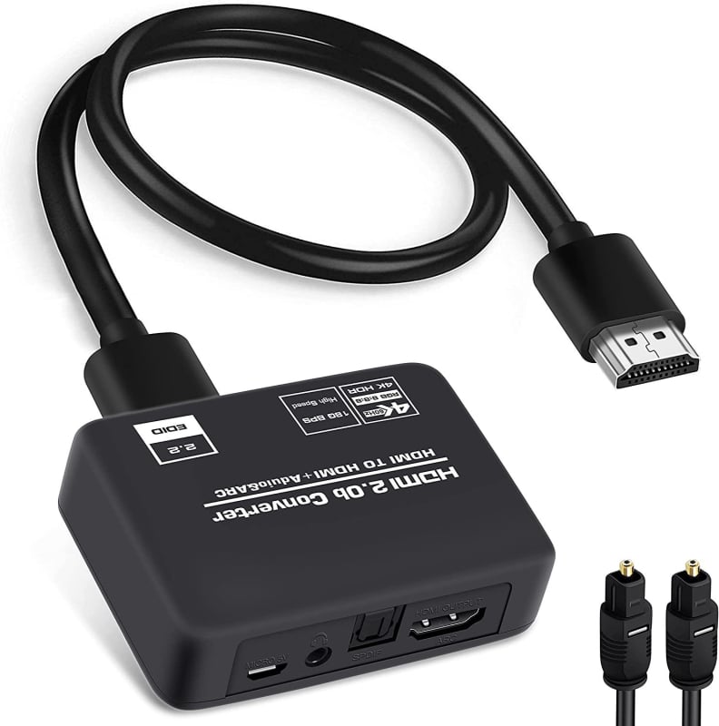 HDMI аудио сплитер HDMI2.0 4K120HZ HDMI към HDMI SPDIF 3.5 аудио ARC