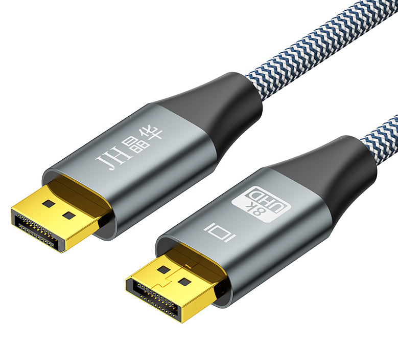 Jinghua 1.4 väljaande DP liin isas-isas 8K60hz elektriline võistlusklassi andmesideliin arvutiekraani ühendusliin punutud kaabliga