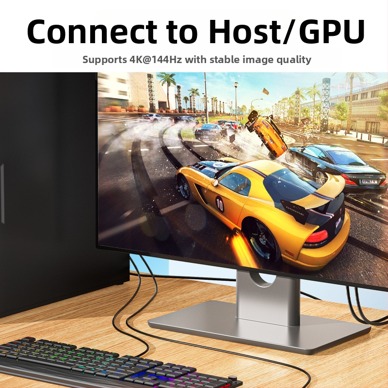 Jinghua 1.4 Edition DP Line мъжки-мъжки 8K60hz електрически състезателен клас данни линия за свързване на компютърен дисплей с оплетка