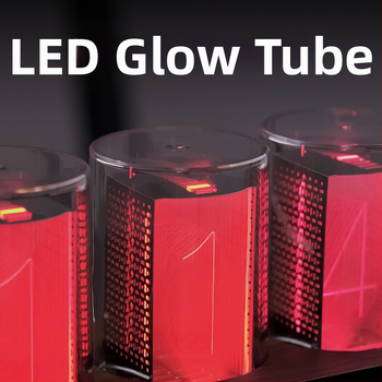 E-kaubanduse kuummüügis olev Amazon RGB Pseudo-Nixie torukell, töölaua loominguliste kaunistustega digitaalkell