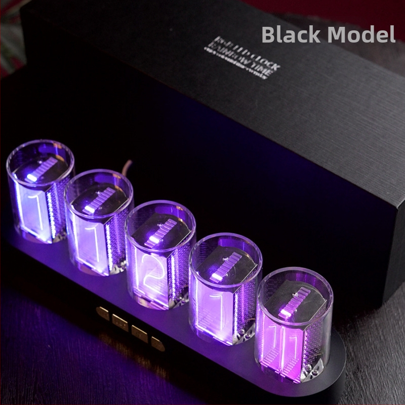 E-kaubanduse kuummüügis olev Amazon RGB Pseudo-Nixie torukell, töölaua loominguliste kaunistustega digitaalkell