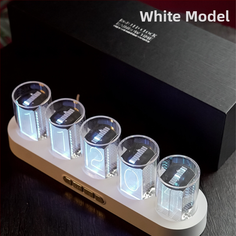 E-kaubanduse kuummüügis olev Amazon RGB Pseudo-Nixie torukell, töölaua loominguliste kaunistustega digitaalkell