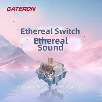 „GATERON Jiadalong“ dviejų takelių eterinis velenas, 60 g šrapnelio garsas, stiprus pastraipos pojūtis, mechaninis klaviatūros jungiklis