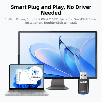 Placă de rețea wireless Flash 5G dual-band, fără unitate, 900M, WiFi6, computer desktop, receptor și transmițător WiFi wireless USB