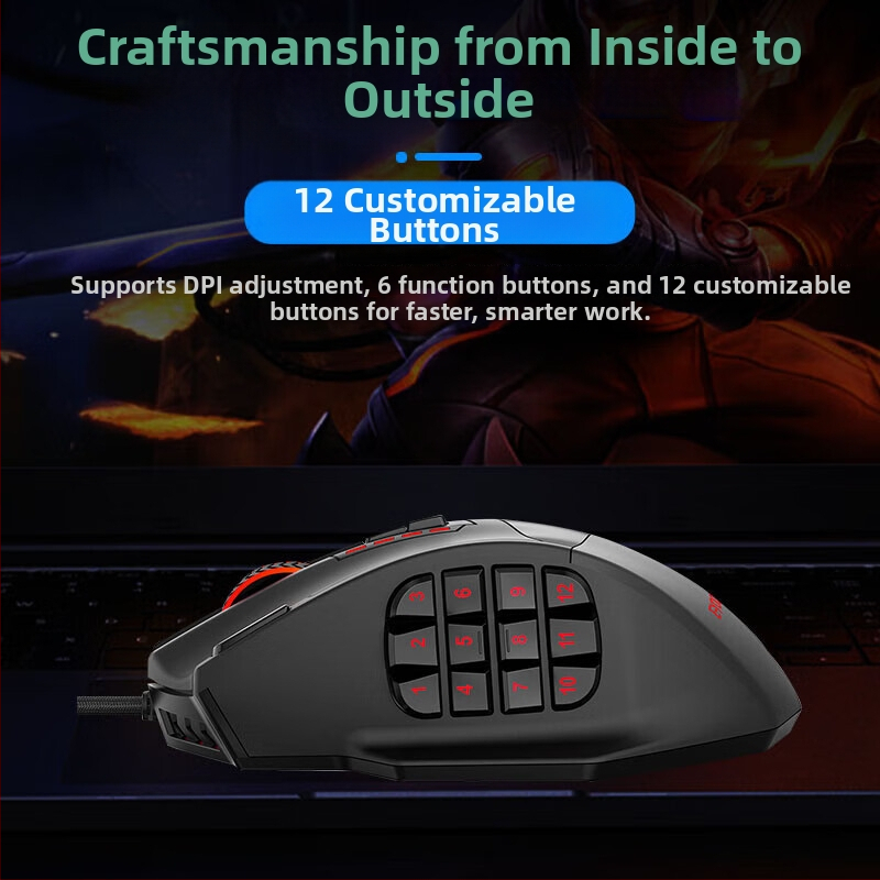 E елемент X39 електронно състезание игра мишка многостранен клавиш макро програмиране герой лига състезание пиле ядене макро мишка