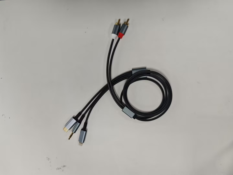 Pārrobežu Type-C uz RAC Lotus Line 1/2 AUX uz RAC iPad Huawei Samsung Google Plus