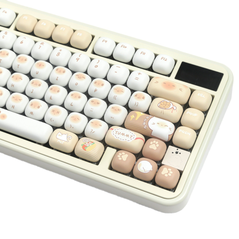 MOG garuose virtos duonos raktų dangtelio maišelis, didelis, pilnas PBT sublimacijos raktų dangtelio atskirų tarpų, 7u priedas