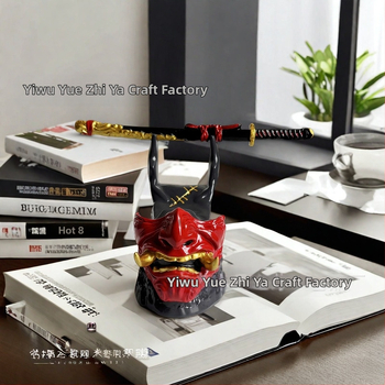 Διασυνοριακό νέο προϊόν, στολίδια ρητίνης για το Halloween, σετ δύο τεμαχίων, Ghost Swordsman, ασύρματο χειριστήριο PS4 και βάση κινητού τηλεφώνου