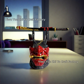 Διασυνοριακό νέο προϊόν, στολίδια ρητίνης για το Halloween, σετ δύο τεμαχίων, Ghost Swordsman, ασύρματο χειριστήριο PS4 και βάση κινητού τηλεφώνου