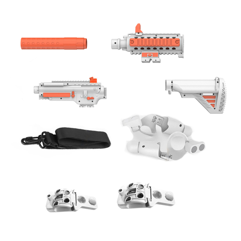 Ražotāji izmanto quest2/3 paaudzes balto oranžo pagarināto VR spēļu piederumu rokturi quest otrās un trešās paaudzes koplietošanai