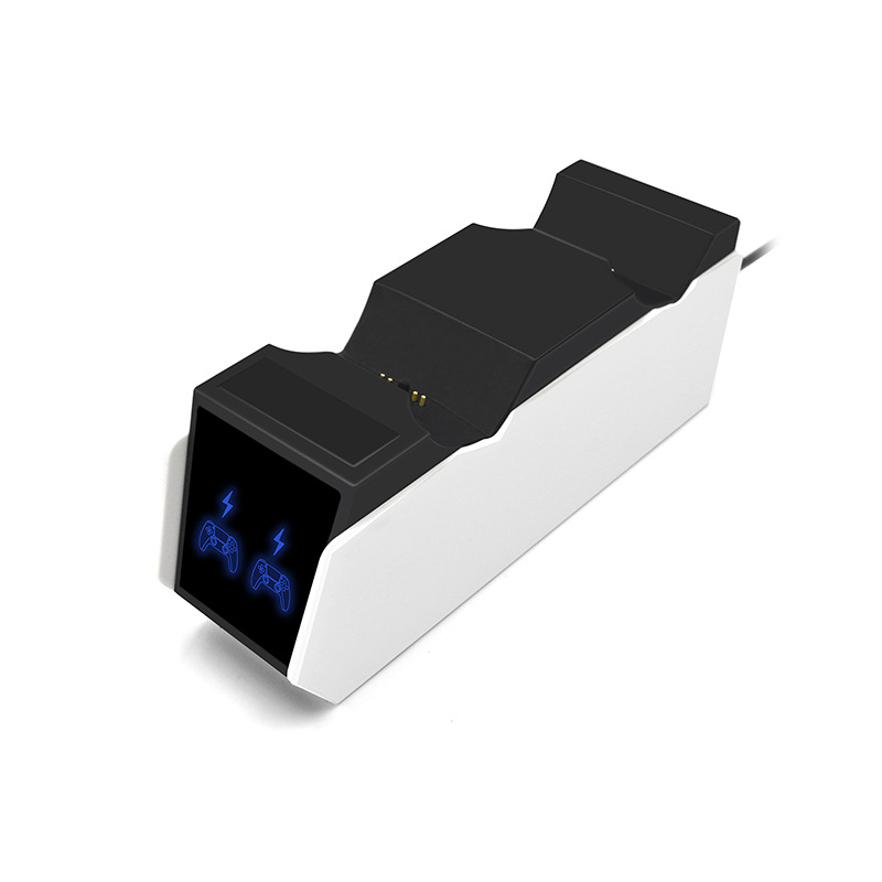 PS5 mängukontrolleri kahekordne laadimisalus P5 käepidemega kiirlaadija P5 käepidemega laadija Type-C