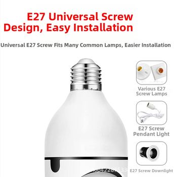 Traadita pirnvalvekaamera kodus 360-kraadise panoraamvaatega HD nutikas wifi kaugvalvekaamera