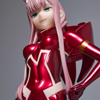 Új Zero Two Franxx Team Popup02 Vezetői Ruha Gyönyörű Lány Figura Könyvespolc Alváz Dísz Játék