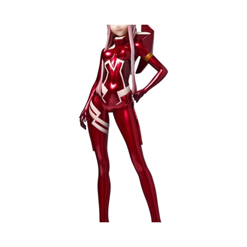 Új Zero Two Franxx Team Popup02 Vezetői Ruha Gyönyörű Lány Figura Könyvespolc Alváz Dísz Játék