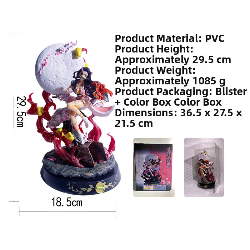 Demon Slayer: Kimetsu No Yaiba g K Rubikova kocka Blizzard Stove Mizuka Beans Super veľká figúrka Model Socha Ornament Kolekcia