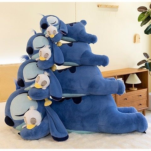 Rajzfilm ölelgetős kacsa Stitch plüssjáték baba Valentin-napi ajándék aranyos Stitch párna baba nagykereskedelem