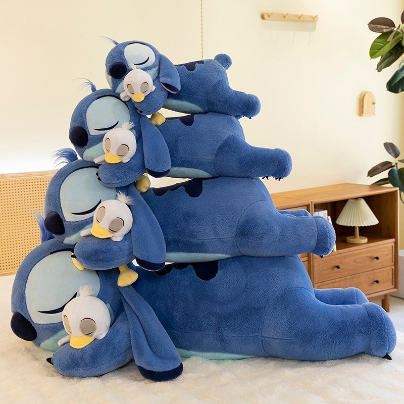 Rajzfilm ölelgetős kacsa Stitch plüssjáték baba Valentin-napi ajándék aranyos Stitch párna baba nagykereskedelem