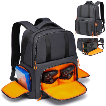 Xbox SeriesX/S με ξεχωριστό χώρο αποθήκευσης κεντρικού υπολογιστή χειριστήριο ακουστικών ταξιδιού με πολλαπλά αξεσουάρ παιχνιδιών σακίδιο πλάτης