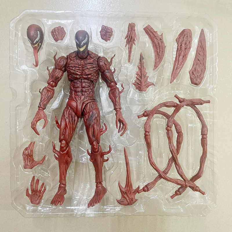 Soul Limit SHF Marvel Movie Venom 2 Slaughter Joint mozgatható figura, kézzel készített modelldíszek