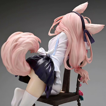 Χειροποίητο μοντέλο παιχνιδιού για κορίτσια δεύτερης διάστασης με κουνέλι GK, κουνέλι, flova, καρέκλα, στολίδια, παιχνίδι