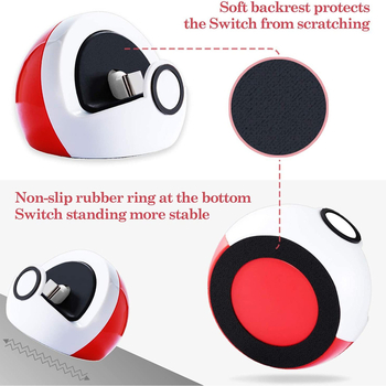 Sobib Nintendo N`s Switchi/Switch LED-mängukonsooli laadimisaluse kronsteini laadijale