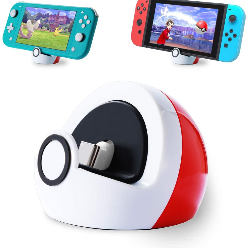 Piemērots Nintendo N`s Switch/Switch LED spēļu konsoles uzlādes bāzes kronšteina lādētājam