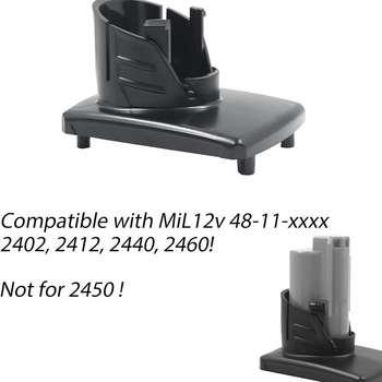 Нова литиева батерия Mivochi Milwaukee M12, горен капак, пластмасов корпус, за подмяна 12V